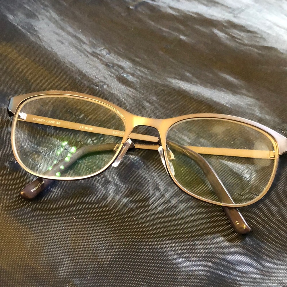 Silver & Navy Eyeglasses